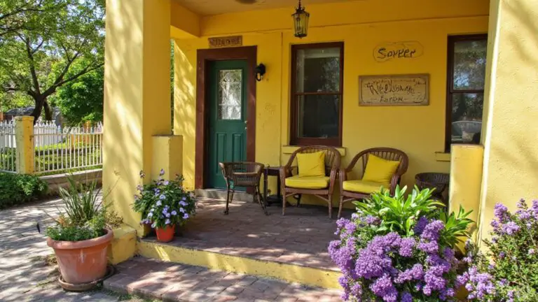 inviting yellow porch designs