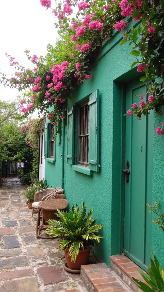 jade green coastal retreat