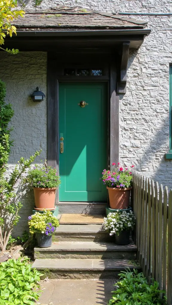 jade green door elegance
