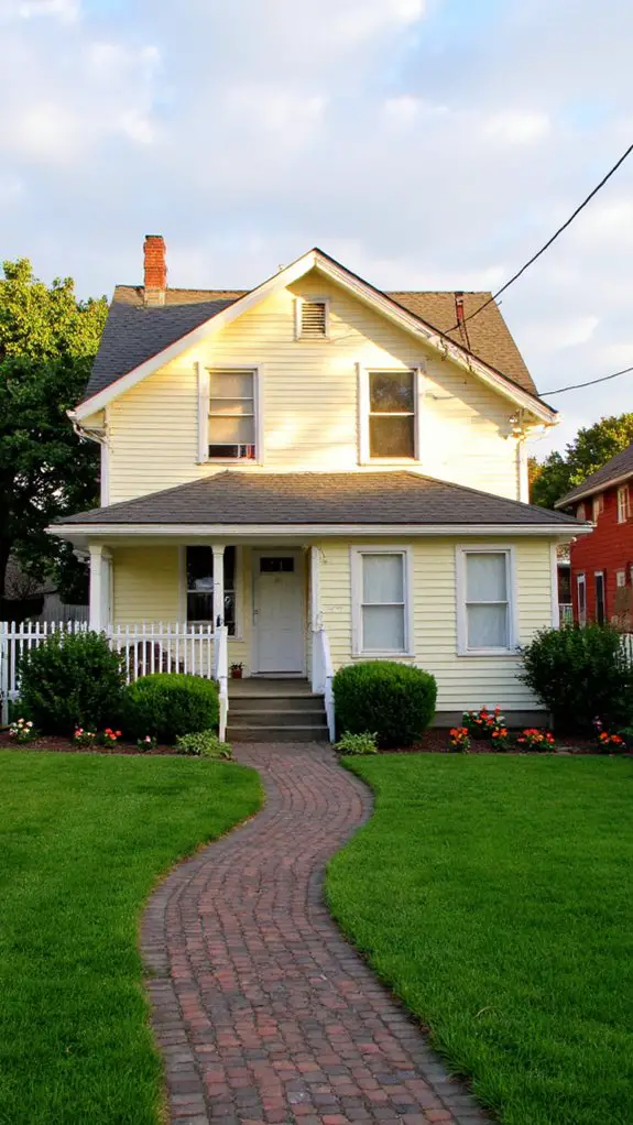 joyful pale yellow trim