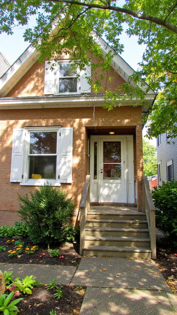 khaki brown with white trim