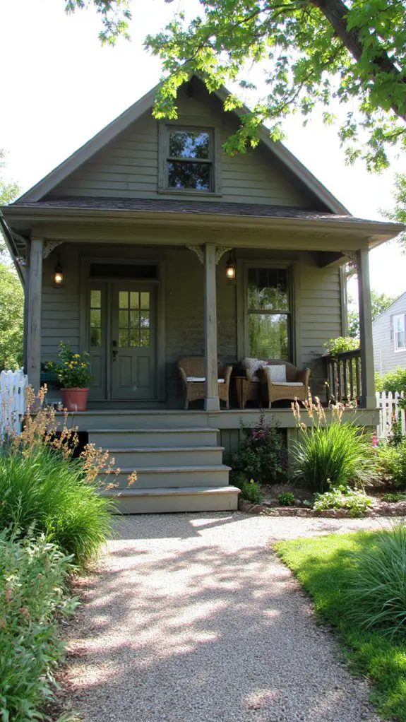 khaki green farmhouse elegance