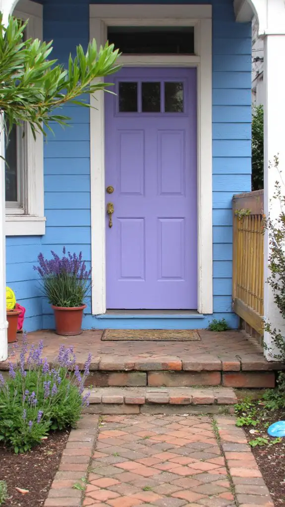lavender door enhances tranquility