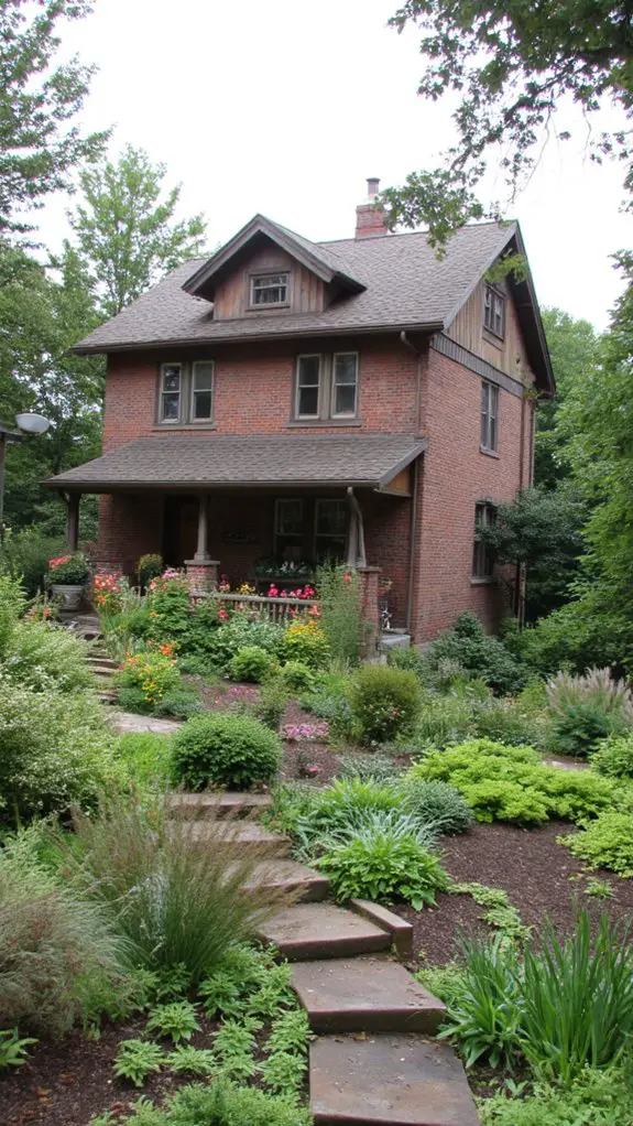 layered plants create depth