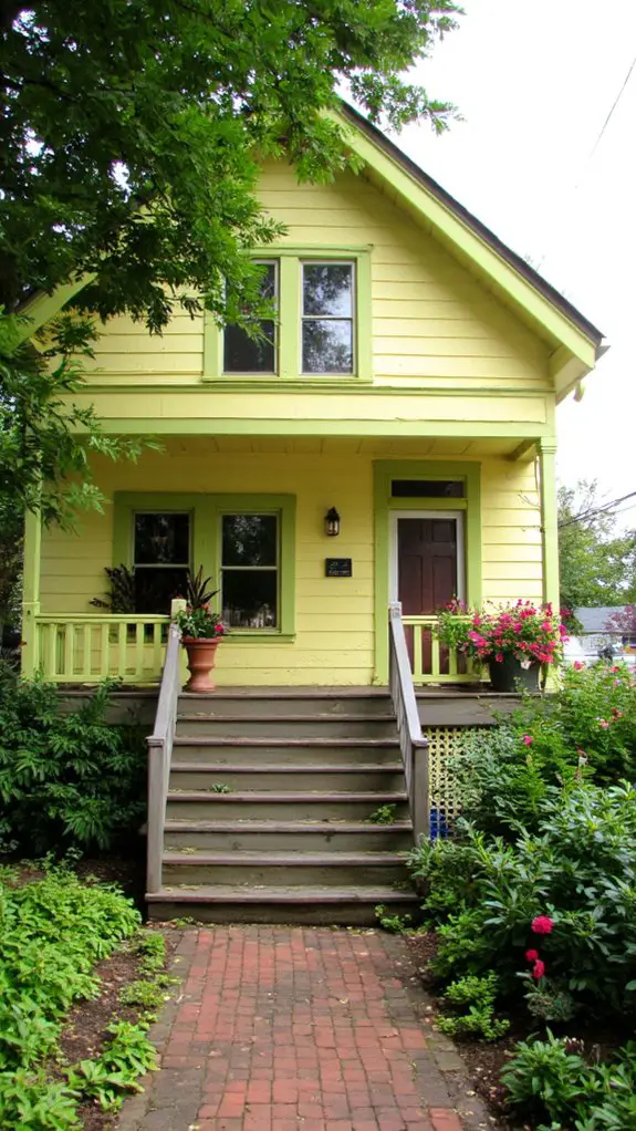 lemon chiffon with chartreuse