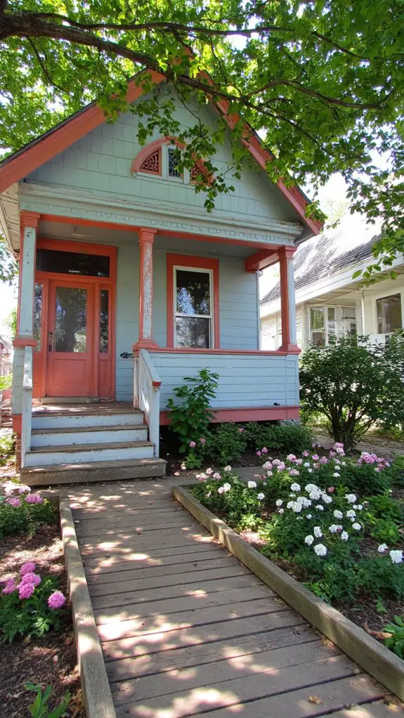 light blue coral trim