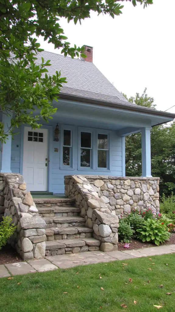 light blue rustic elegance