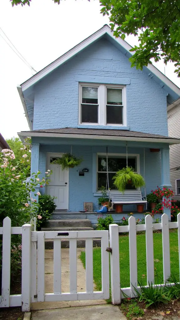 light blue urban oasis