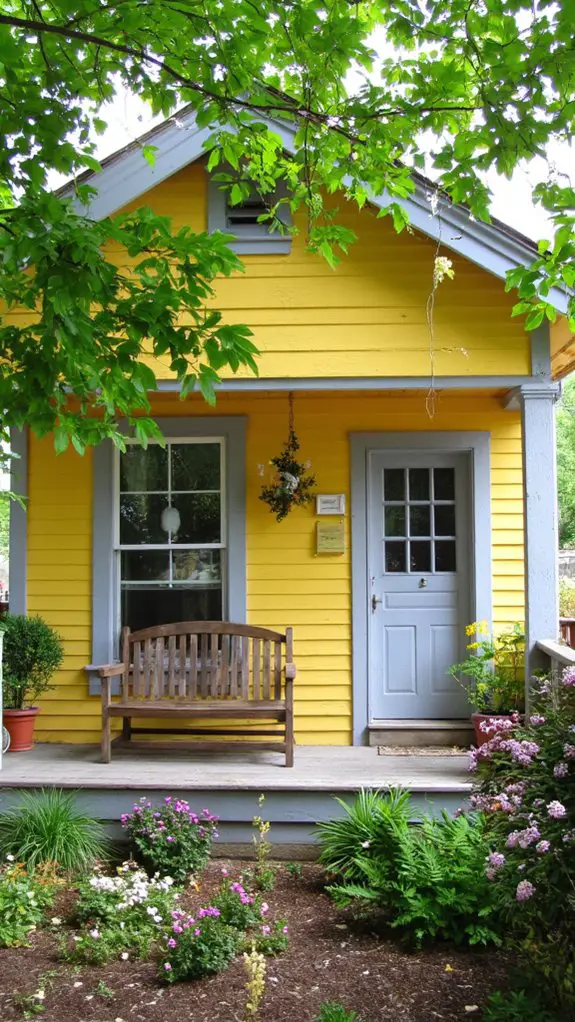 light gray and yellow harmony