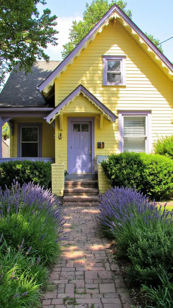 light lavender exterior trim