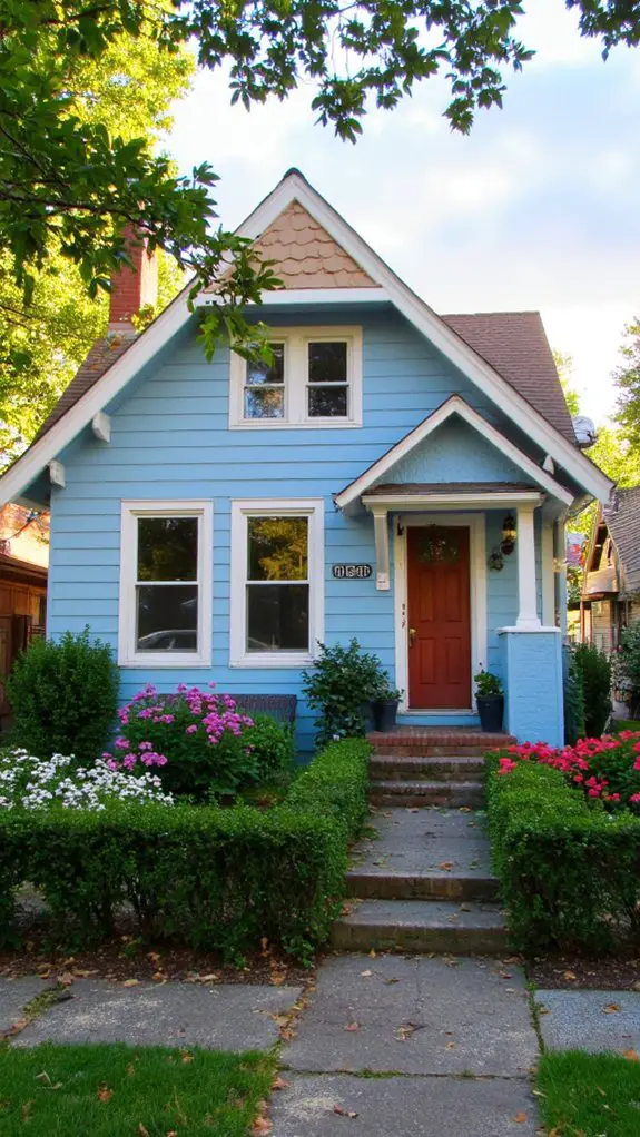 light tan roof contrast