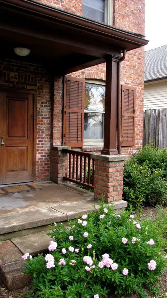 louvered shutters enhance elegance