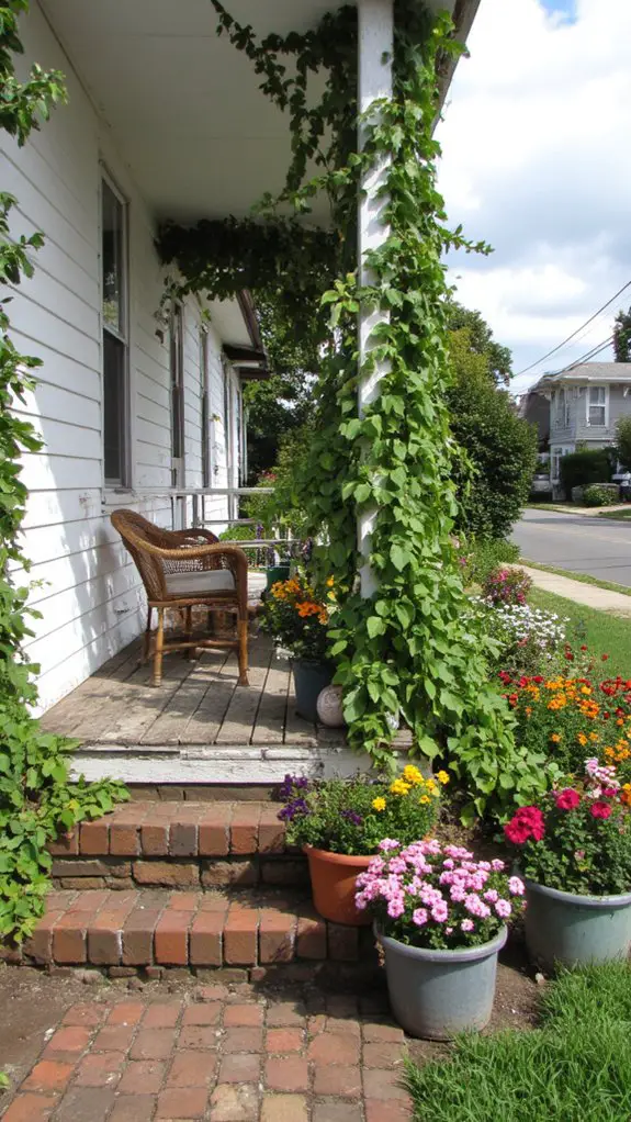 lush garden porch sanctuary