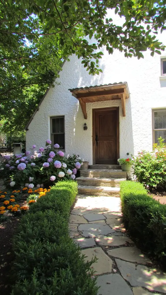 lush landscaping enhances curb appeal