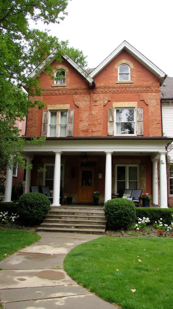 luxurious brick facade elegance