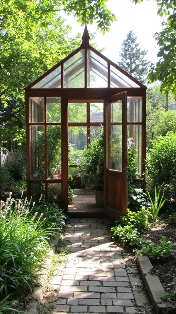 luxurious mahogany greenhouse atmosphere
