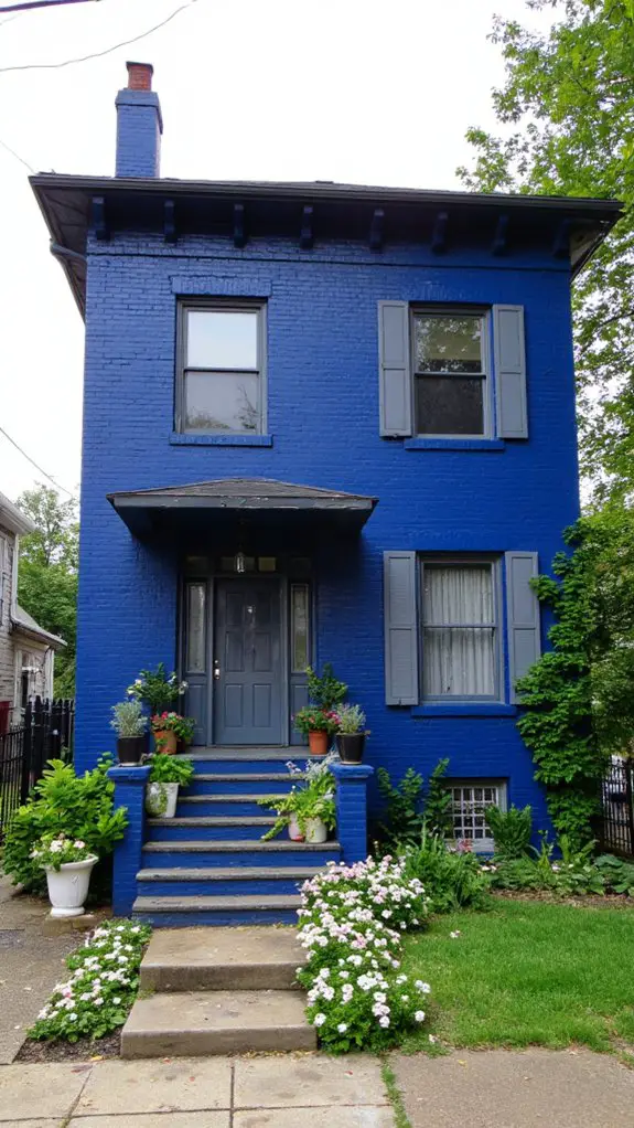 luxurious royal blue contrast