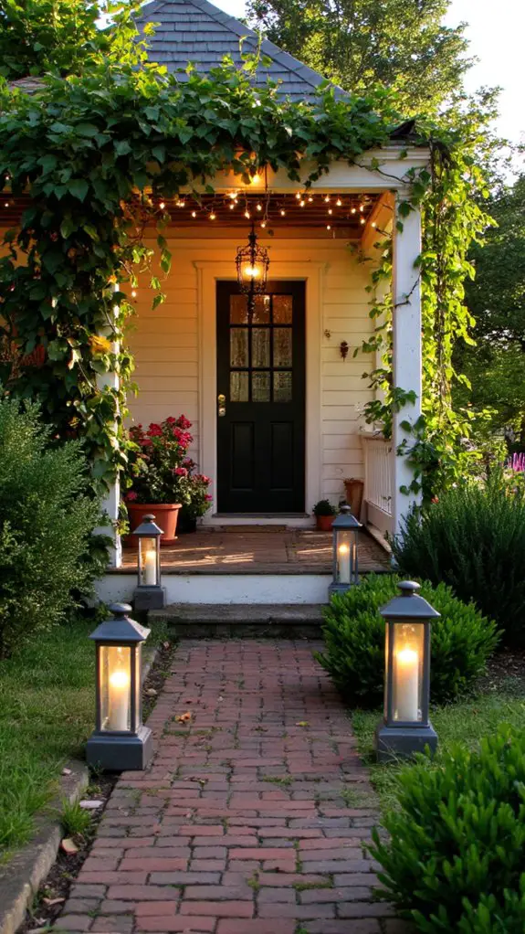 magical evening garden ambiance