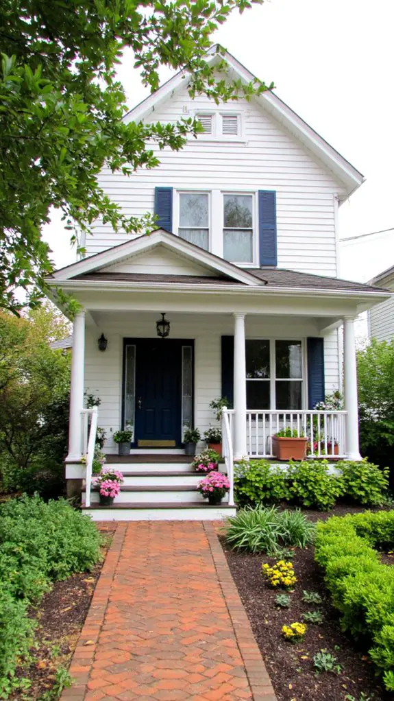 maintain white navy exterior