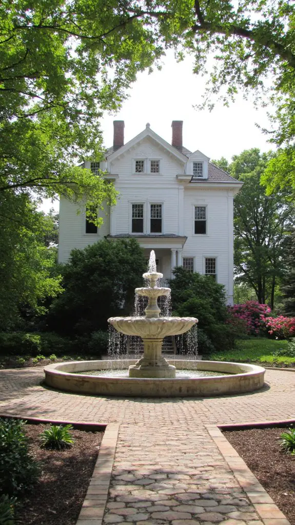 majestic fountain enhances elegance