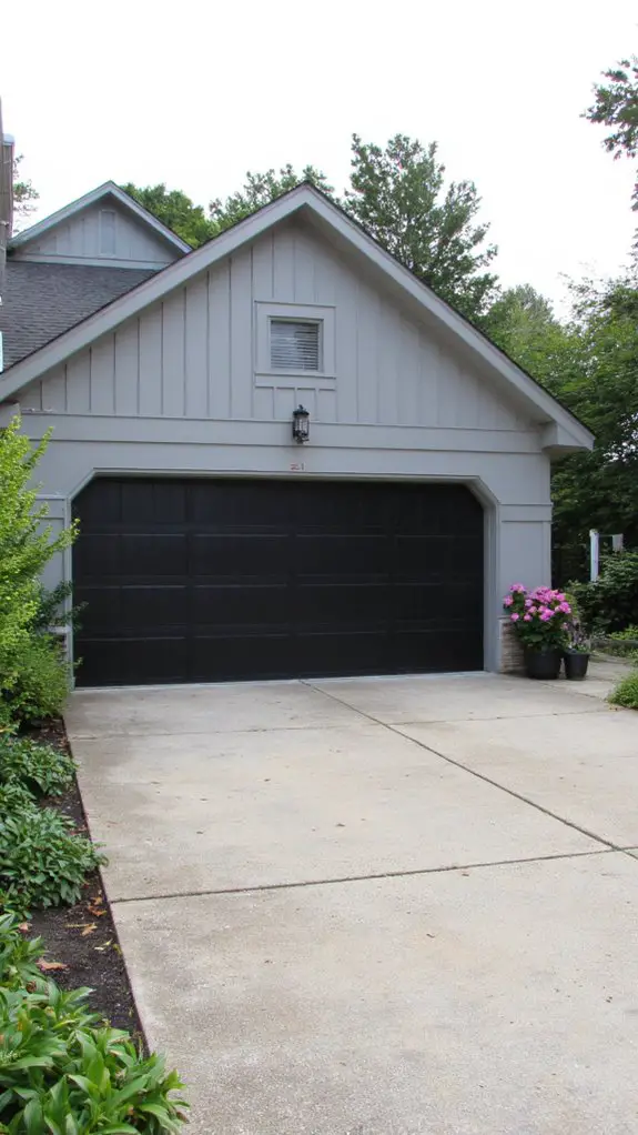 matte black garage elegance