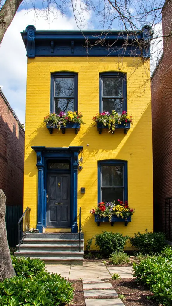 matte yellow bold trim