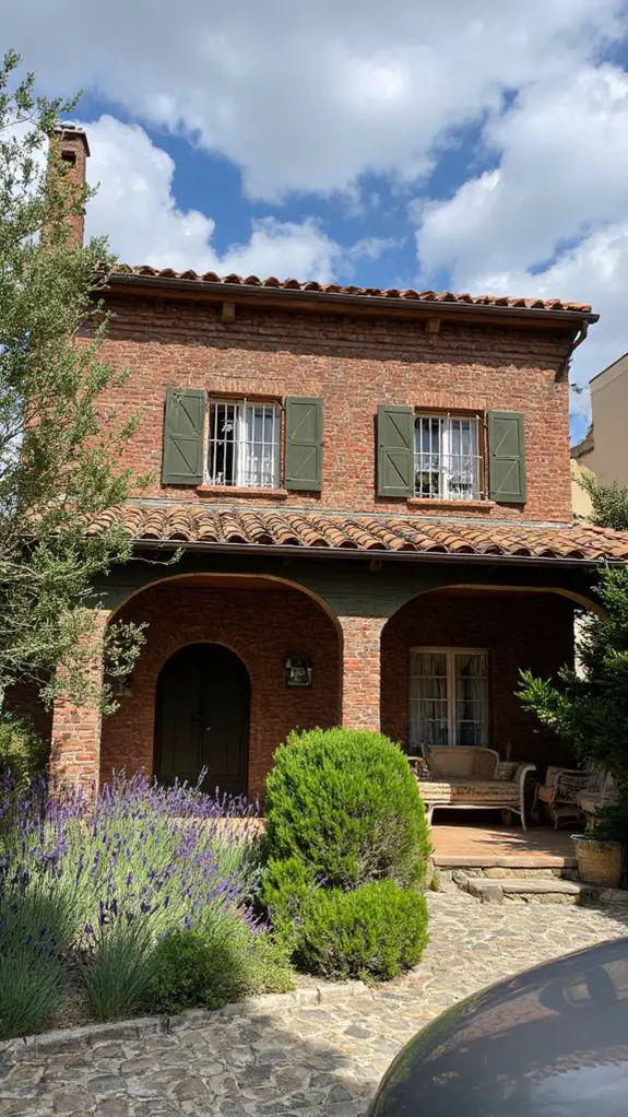 mediterranean elegance with brick