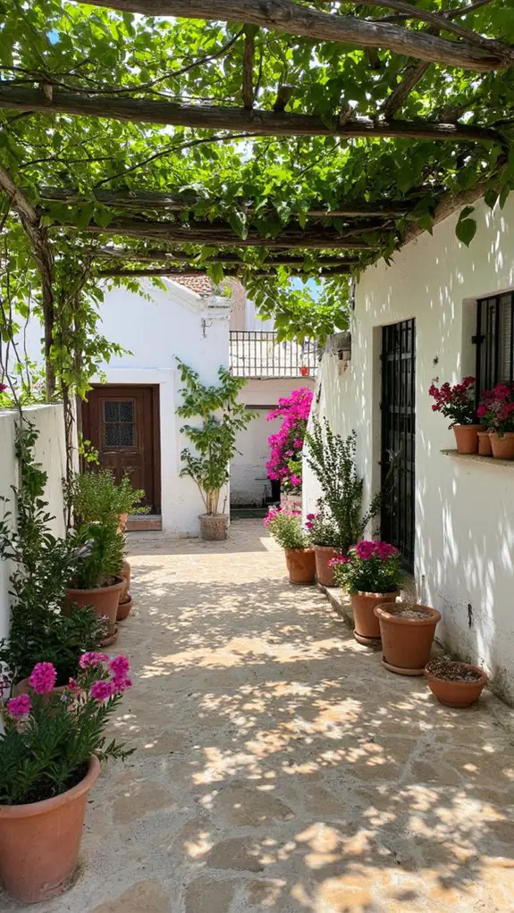 mediterranean pergola outdoor oasis