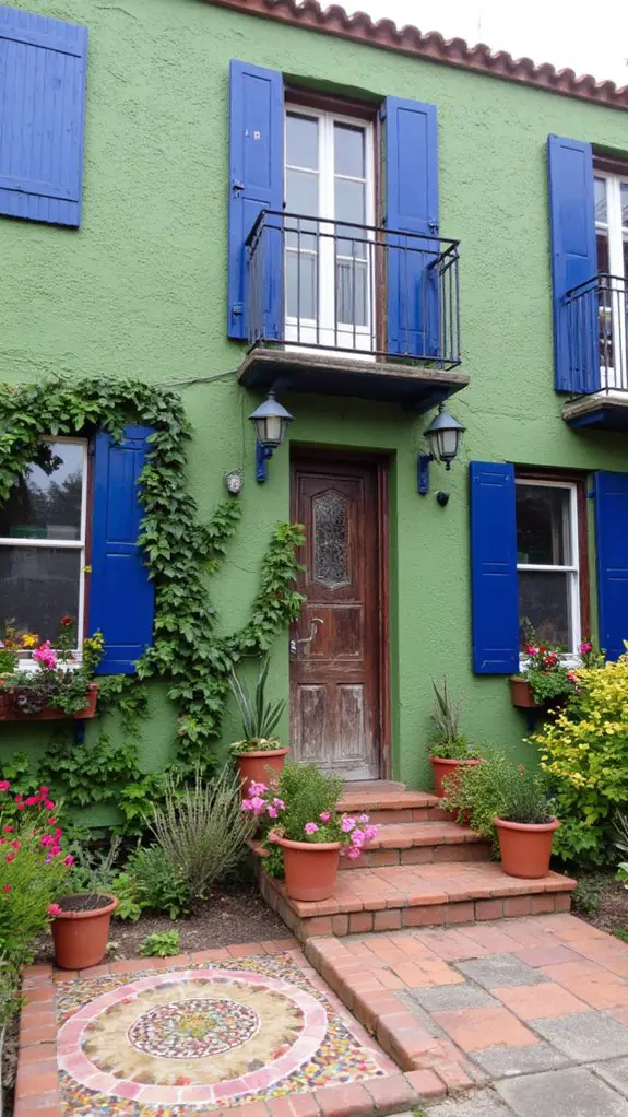 mediterranean style with contrasts