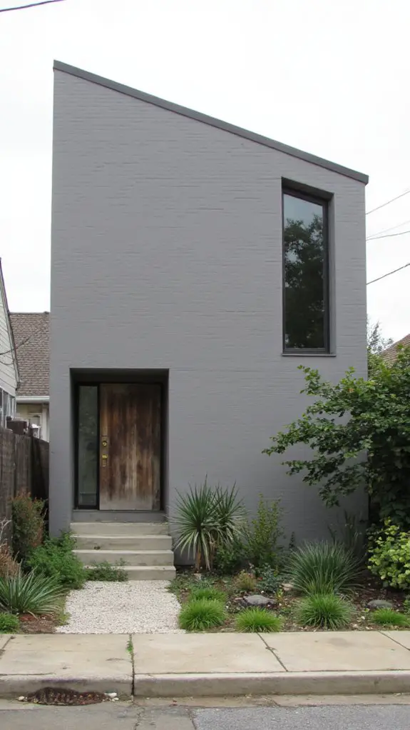 minimalist gray facade elegance