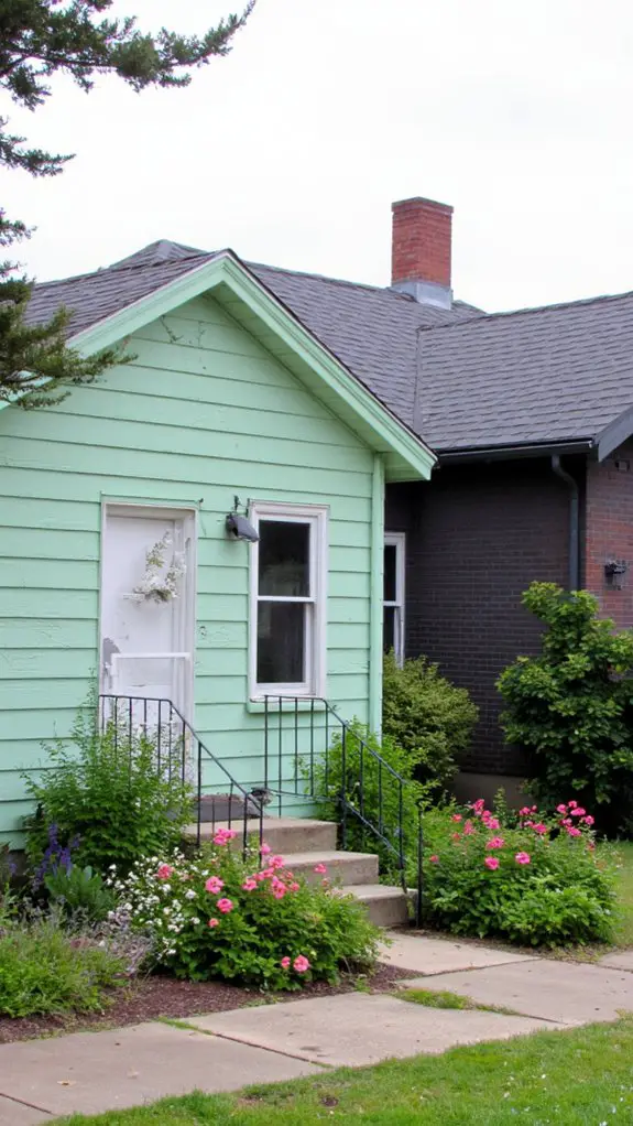 mint green charcoal elegance