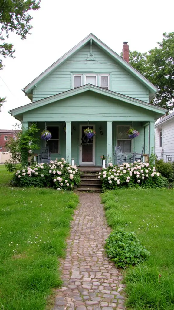 mint green farmhouse charm
