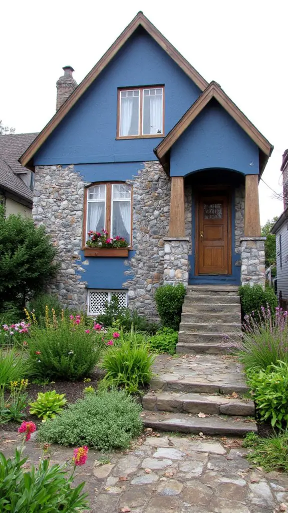 mixed stone blue elegance