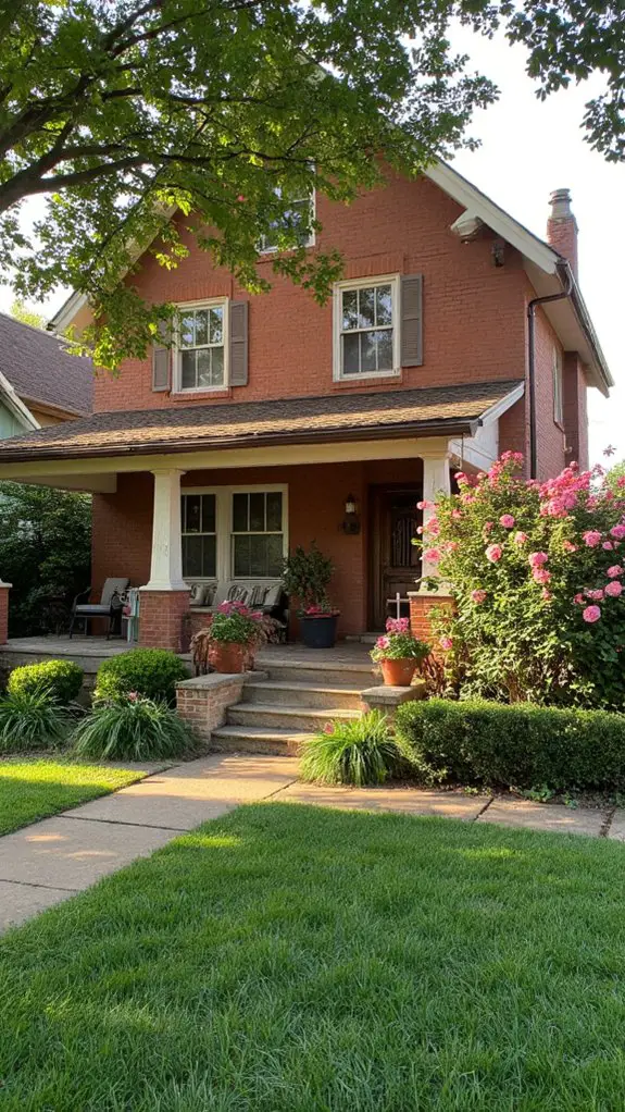 mocha brown suburban charm