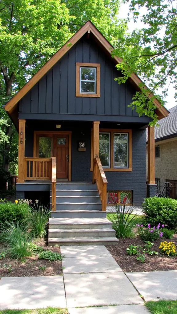 modern black and brown design