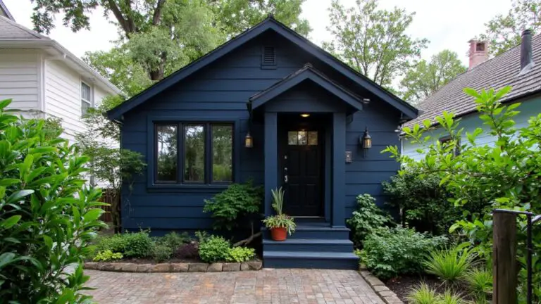 24 Blue House Exterior With Black Windows That Feel Modern modern blue house exterior