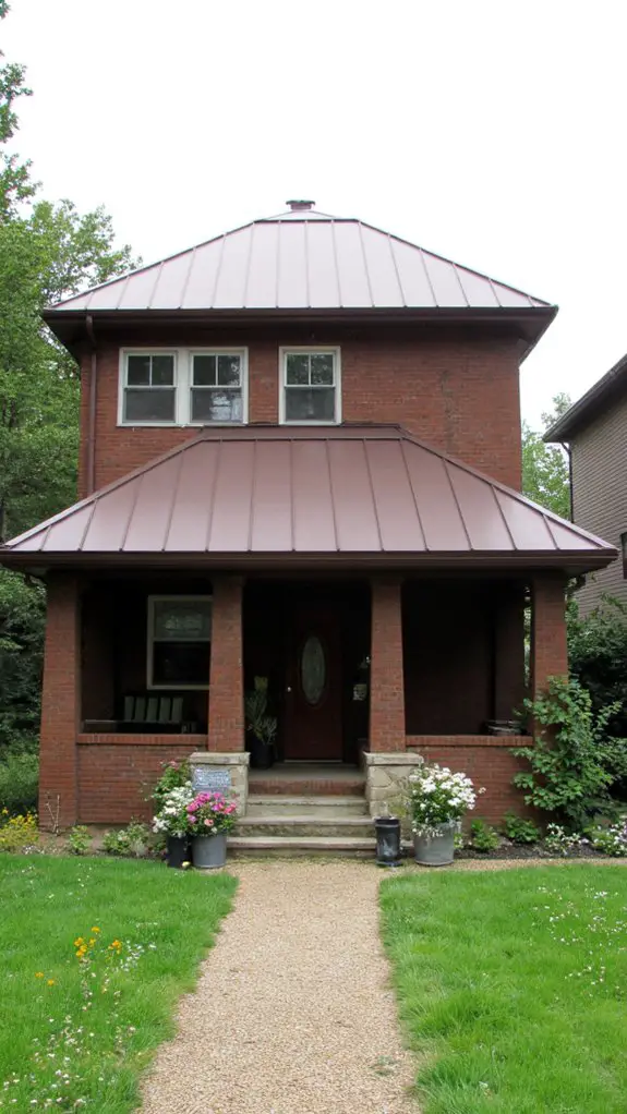 modern brown split level design