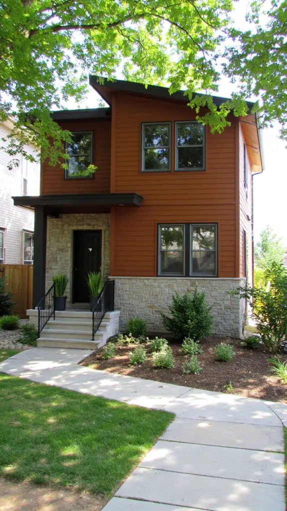 modern brown stone elegance