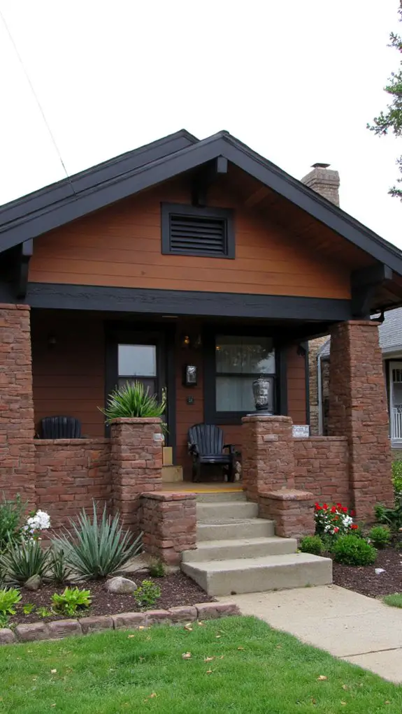 modern elegant brown ranch