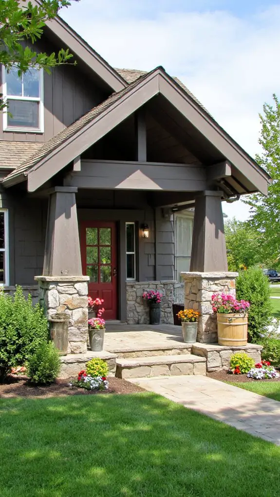 modern farmhouse stone accents