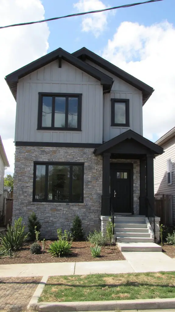 modern geometric gray homes