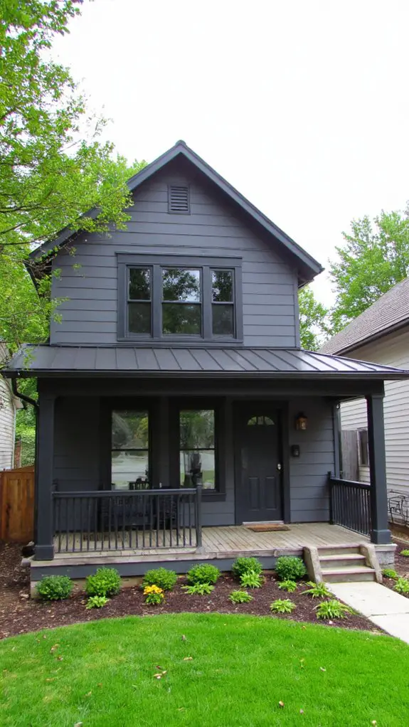 modern gray and black