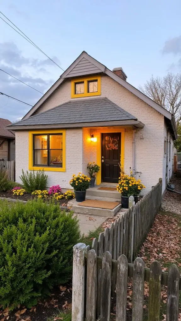 modern gray and yellow design