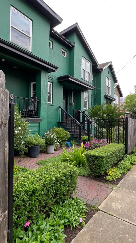 modern green and black