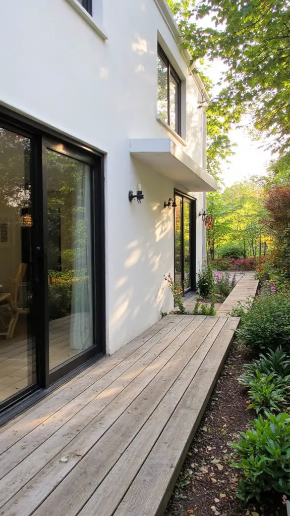 modern off white glass design