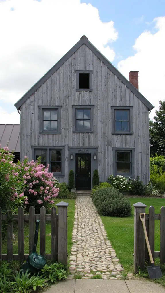 modern rustic gray siding