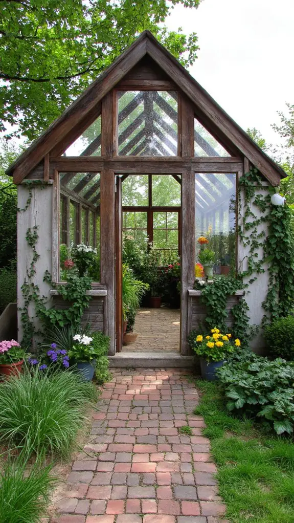 modern rustic greenhouse design