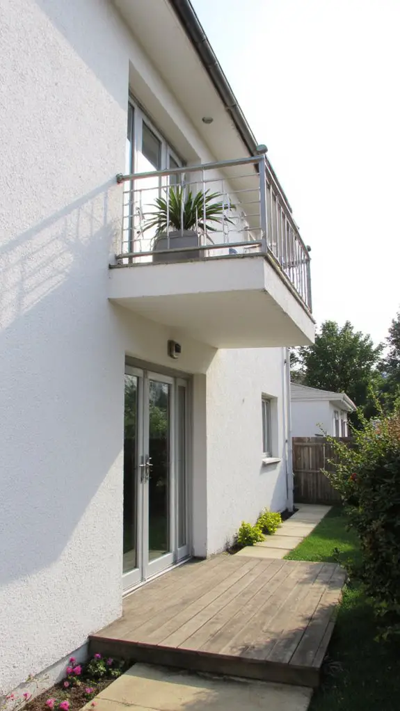 modern stylish balcony railings