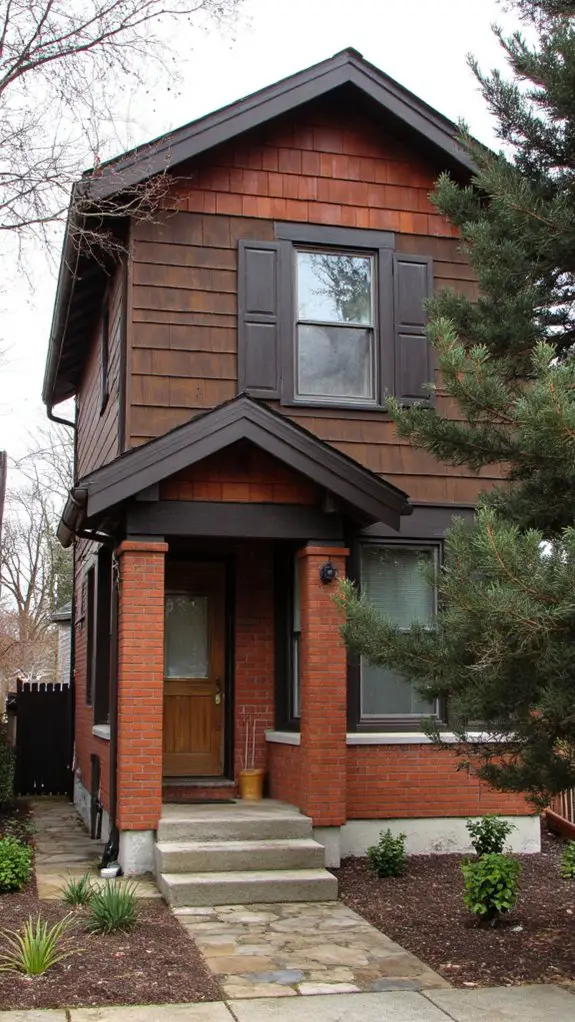 modern warmth with brick