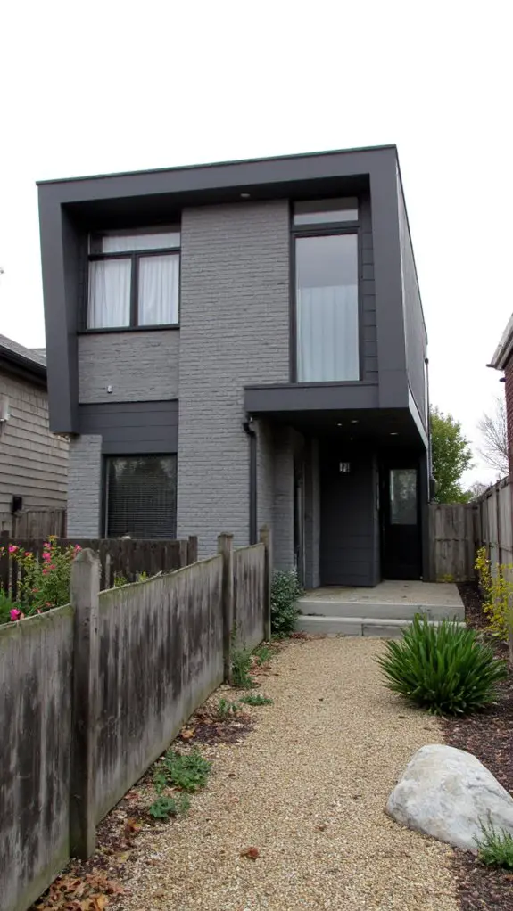 monochromatic gray architectural elegance